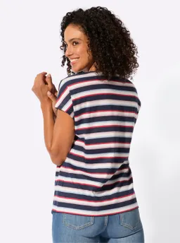 Witt Print-Shirt marine-ecru-bedruckt – Produktbild 1 von 1