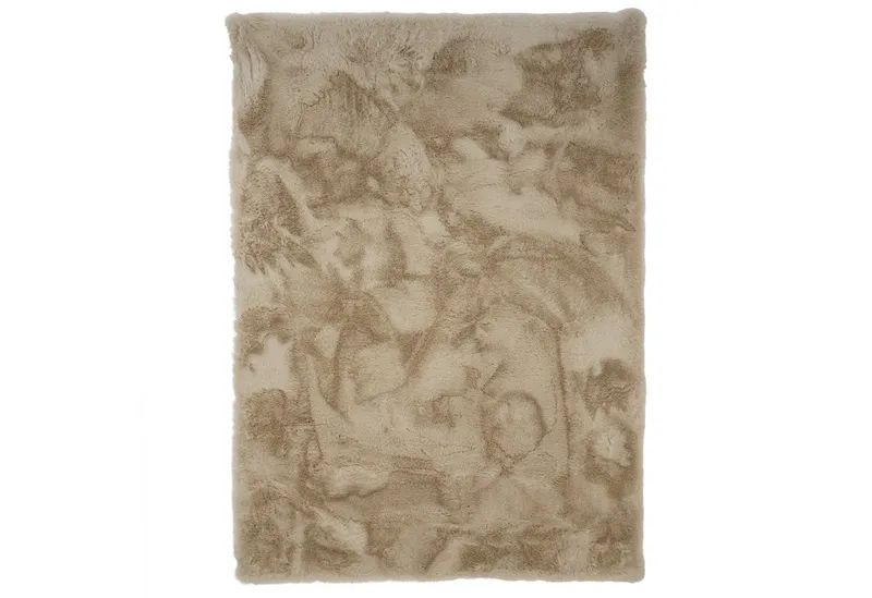 Consilio Concept Fellteppich Teppich Hasenfell Imitat HEAVEN Fell Hochflor rechteckig Höhe: 50 mm, Beige|braun, – Produktbild 1 von 4