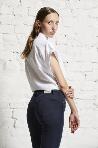 Wunderwerk Wunderwerk Damen Hose, elastisch, "Josy high flex", Blau (old navy), – Produktbild 2 von 4