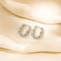 ELEKTROPULLI ELEKTROPULLI Irregular Creolen Ohrringe in ca. 25mm x 18mm x 3,5mm – Produktbild 1 von 1