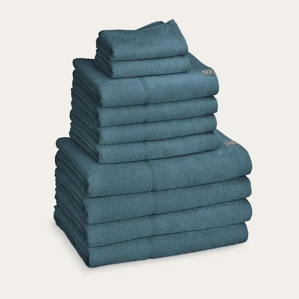 Kushel Towels Kushel Towels The Family Set - Handtuch SET aus Biobaumwolle und Holzfaser, Pacific petrol, – Produktbild 1 von 4