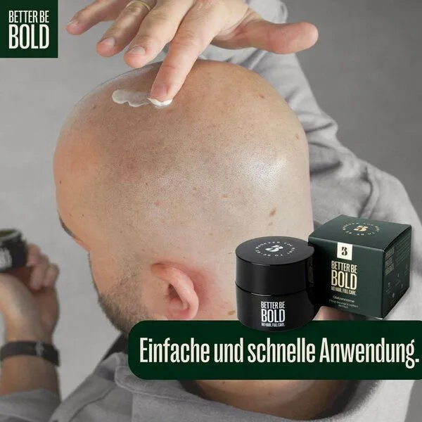 BETTER BE BOLD BETTER BE BOLD – Bio Glatzencreme mit Anti-Shine-Effekt (50 ml) – Produktbild 4 von 4