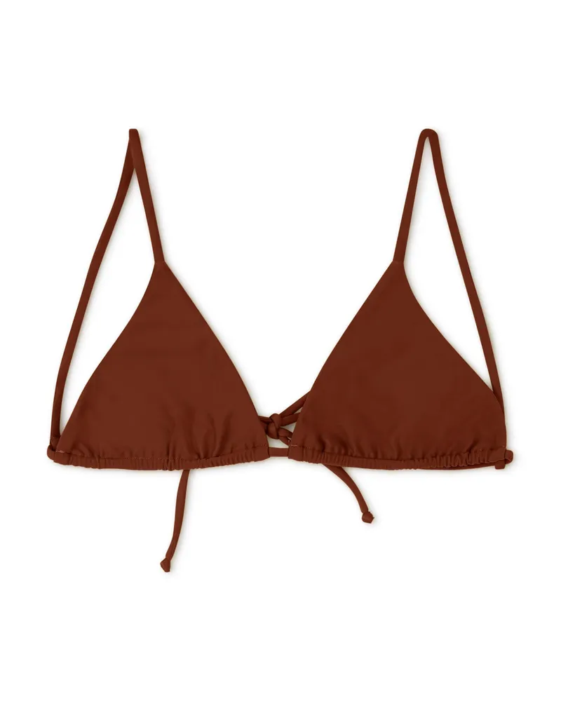 MATONA MATONA Damen vegan Triangle Bikini Top Amber, Dunkelorange, – Produktbild 1 von 2