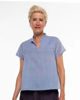 Alma & Lovis Alma & Lovis Charmantes Blusenshirt aus feinster Bio-Baumwolle | Batist Bluse – Produktbild 1 von 1