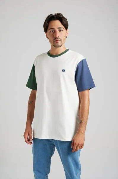 Trendsplant Trendsplant Organic Color Block T-Shirt Natural, Bunt, – Produktbild 4 von 4
