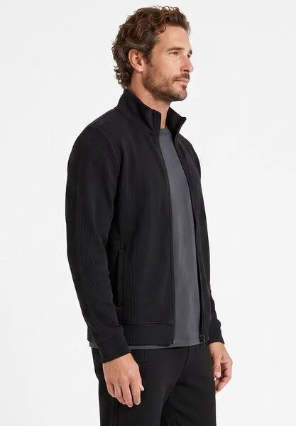 ORGANICATION ORGANICATION JORRIN | Waffel-Jacke aus Bio-Baumwolle & recyceltem Polyester, Black, – Produktbild 4 von 4