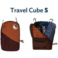 Ticket to the Moon Ticket to the Moon Packwürfel "Travel Cube Small" upcycled, Schokolade/kupfer, – Produktbild 1 von 1