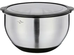 Schüssel "Deluxe" aus Edelstahl mit Deckel, rutschfest, Ø 24 cm – Produktbild 1 von 1