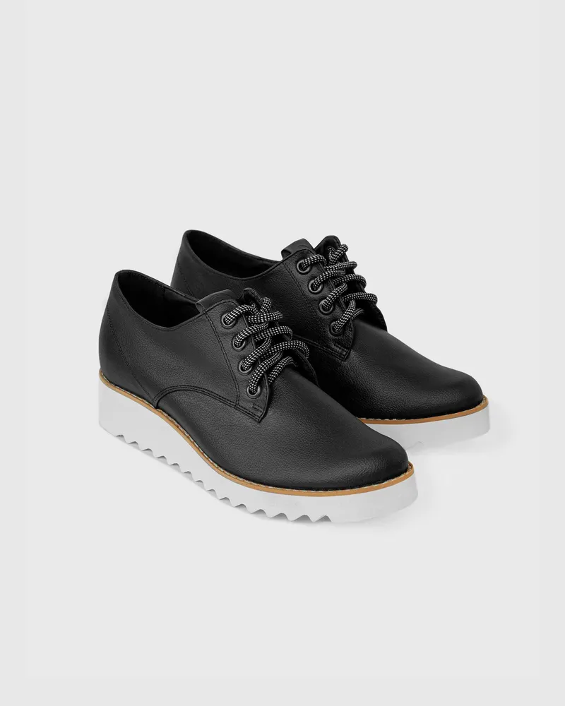 BOHEMA BOHEMA Damen vegan Schnürer Oxford Street Schwarz, Schwarz, – Produktbild 2 von 2