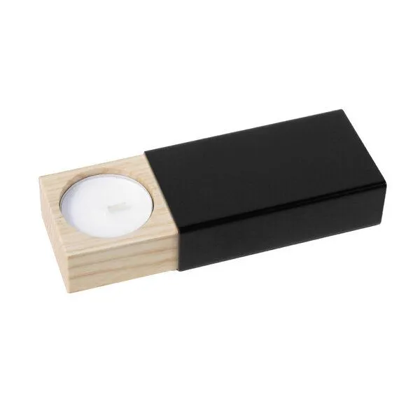 Side by Side Side by Side Kerzenhalter Two of us, Schwarz, – Produktbild 2 von 4