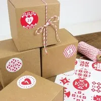 Bow Hummingbird Bow & Hummingbird Adventskalender Set mit Boxen zum Befüllen, Rot, – Produktbild 1 von 1