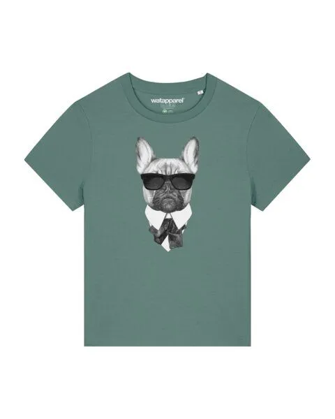 watapparel watapparel T-Shirt Frauen Ein fescher Hund, Green bay, – Produktbild 1 von 3
