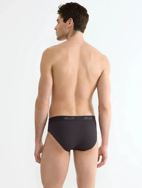 Sloggi Sloggi 2x Herren Midi Slip SLG BASE, Charcoal, – Produktbild 3 von 4