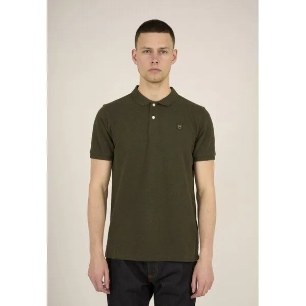 KnowledgeCotton Apparel KnowledgeCotton Apparel Poloshirt - ROWAN - aus Bio-Baumwolle, Grün (forrest night), – Produktbild 1 von 2