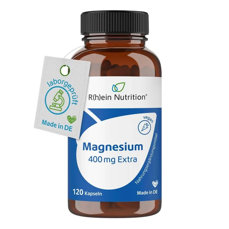 R(h)ein Nutrition R(h)ein Nutrition Magnesium 400 mg Extra Kapseln, 120 St., 49.2 g – Produktbild 5 von 5