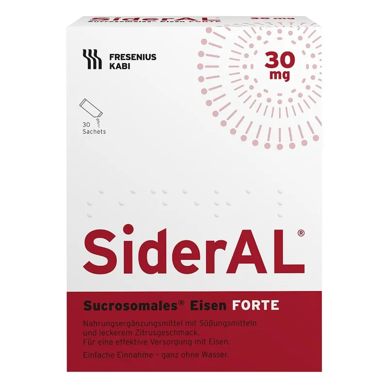 SiderAL SiderAL Eisen Forte 30 mg Zitrus bei erhöhtem Eisenbedarf – Produktbild 1 von 1