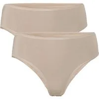 Living Crafts LIVING CRAFTS - Damen Slip, 2er-Pack - Beige (95% Bio-Baumwolle; 5% Elasthan), Nachhaltige Mode, Bio Bekleidung – Produktbild 1 von 1