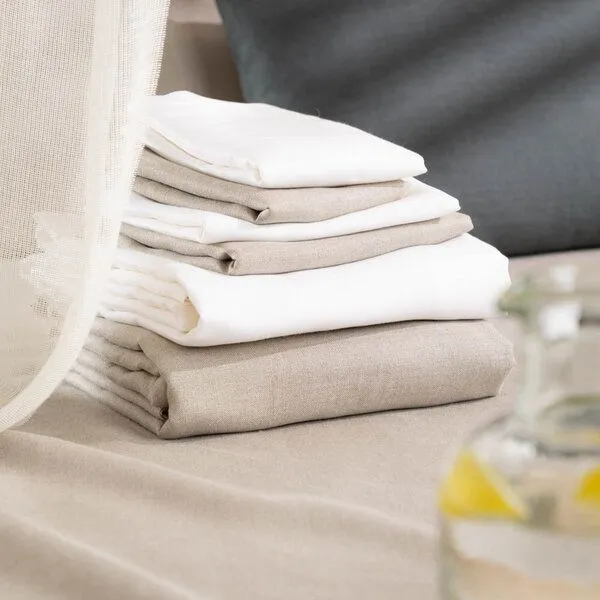 nahtur-design nahtur-design Sommer-Leinenbettwäsche | 100% Bioleinen | ungefärbt, Natur, – Produktbild 2 von 4