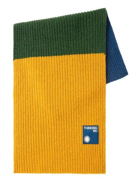 thinking mu thinking mu Unisex Schal - Ghede - aus Wolle, Dark (mehrfarbig), – Produktbild 2 von 2