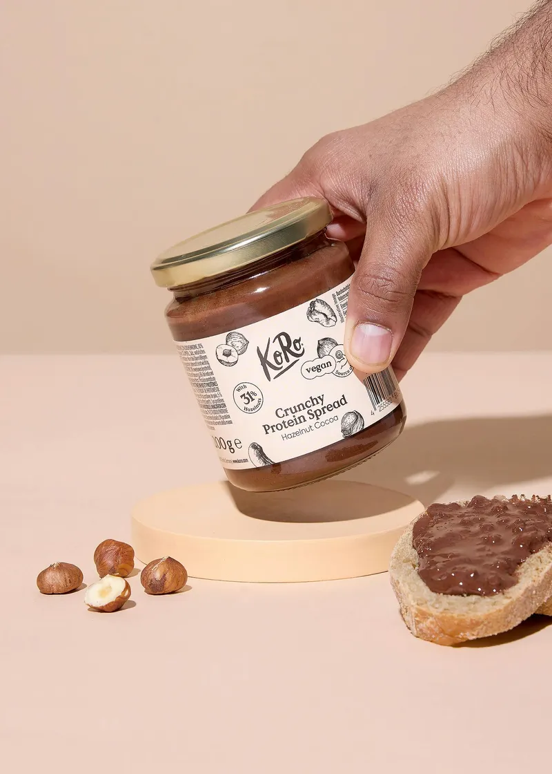KoRo Vegane Proteincreme Haselnuss Kakao 200 g – Produktbild 3 von 5