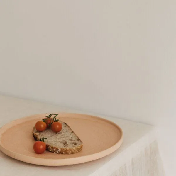 NAKOA NAKOA Dessertteller Keramik 4er Set 22,5 x 2,5cm, Sunny peach (orange), – Produktbild 4 von 4