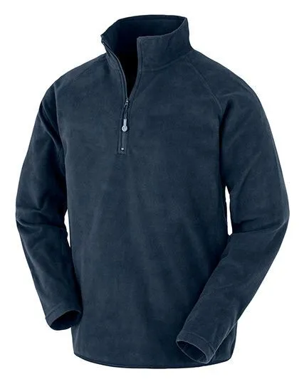 Result Genuine Recycled Result Genuine Recycled Recycelter Fleecepullover Troyer Unisex Damen / Herren, Navy, – Produktbild 2 von 3