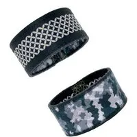 Seegarn Seegarn Wende-Armband 3cm, Grafisch (schwarz) / camouflage (grau), – Produktbild 1 von 1