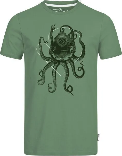 Lexi&Bö Lexi&Bö Nautical Octopus Herren T-Shirt, Kashmir (grün), – Produktbild 1 von 2