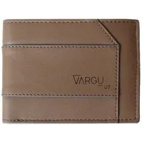 Vargu Vargu Echtleder Geldbörse KON 1-M, Taupe - sky blue, – Produktbild 1 von 1