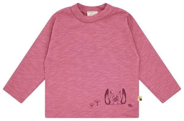 loud + proud loud + proud Babys & Kinder Shirt Slub Jersey, GOTS zertifiziert, Rouge(pink), – Produktbild 2 von 2