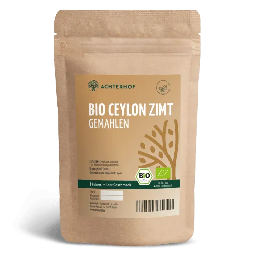 vom Achterhof Bio Ceylon Zimt gemahlen (500g) – Produktbild 1 von 1