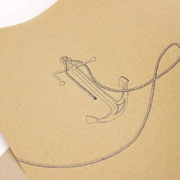 Bow & Hummingbird Bow & Hummingbird Geschenkpapier Stockanker – Produktbild 1 von 4