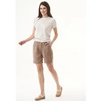 ORGANICATION ORGANICATION Shorts aus TENCEL Lyocell und Leinen, Braun(deep taupe), – Produktbild 1 von 1