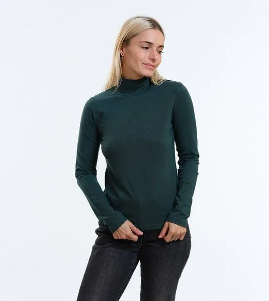 Gary Mash GARY MASH Langarmshirt Susan mit Stehkragen aus TENCEL Lyocell Mix, Grün, – Produktbild 1 von 4