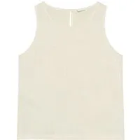 KnowledgeCotton Apparel KnowledgeCotton Apparel Blusentop aus Ecovero und Bio-Leinen, Weiß-egret, – Produktbild 1 von 1