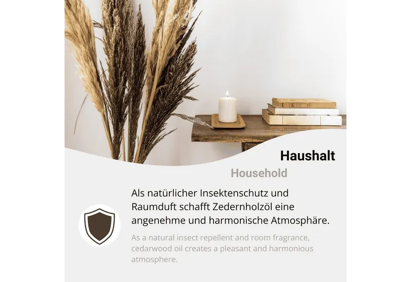 DistrEbution Duftöl Ätherisches Öl, Zedernholzöl, 100% Naturrein, Für Kerzen und Kosmetik – Produktbild 5 von 6