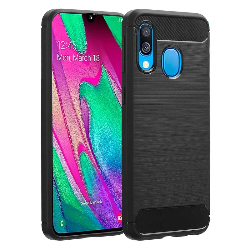 imoshion imoshion Brushed Back Cover für das Samsung Galaxy A40, Schwarz, – Produktbild 1 von 1