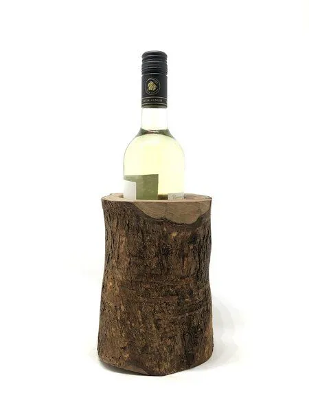 Olivenholz erleben Olivenholz erleben Weinkühler rustikal aus Olivenholz – Produktbild 3 von 4
