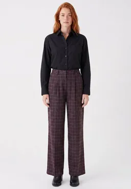 ORGANICATION ORGANICATION Wide-Leg-Hose aus recyceltem Polyester und ECOVERO Viskose – Produktbild 1 von 1