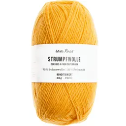 Wolle Rödel Wolle Rödel Strumpfwolle Classic 4fädig Gelb – Produktbild 1 von 1