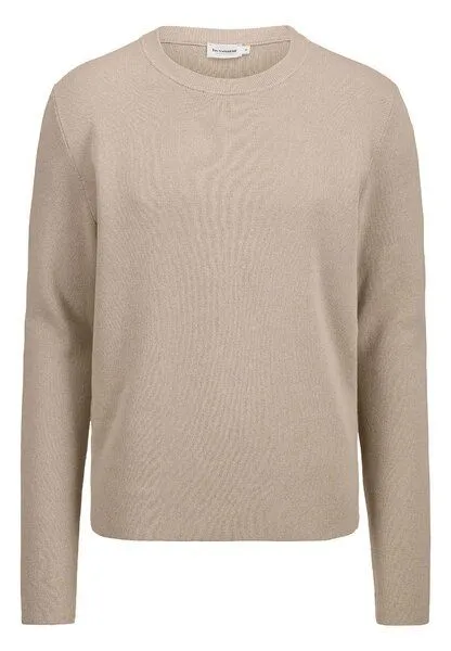 hessnatur hessnatur Milano Strick Pullover Regular aus Leinen mit Bio-Baumwolle und LENZING ECOVERO Viskose, Taupe, – Produktbild 3 von 4