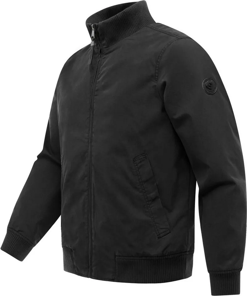 ragwear ragwear Outdoorjacke Crusien YOUMODO Leichte Jacke mit elastischen Bündchen, Schwarz, – Produktbild 3 von 5
