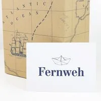 Bow & Hummingbird Bow & Hummingbird Postkarte Fernweh – Produktbild 1 von 1