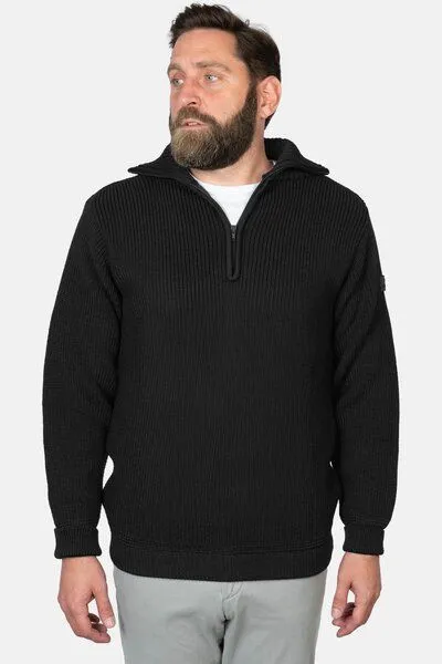 Hanseheld Hanseheld Herren Troyer Merino GOTS, Schwarz, – Produktbild 3 von 4