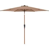 Doppler doppler Sonnenschirm "LIFE WOODSTYLE" Ø 305 cm, greige – Produktbild 1 von 1