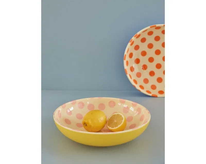 RICE RICE Salatschüssel Melamin Salatschüssel Obstschale Snackschüssel, Rosa, – Produktbild 2 von 2