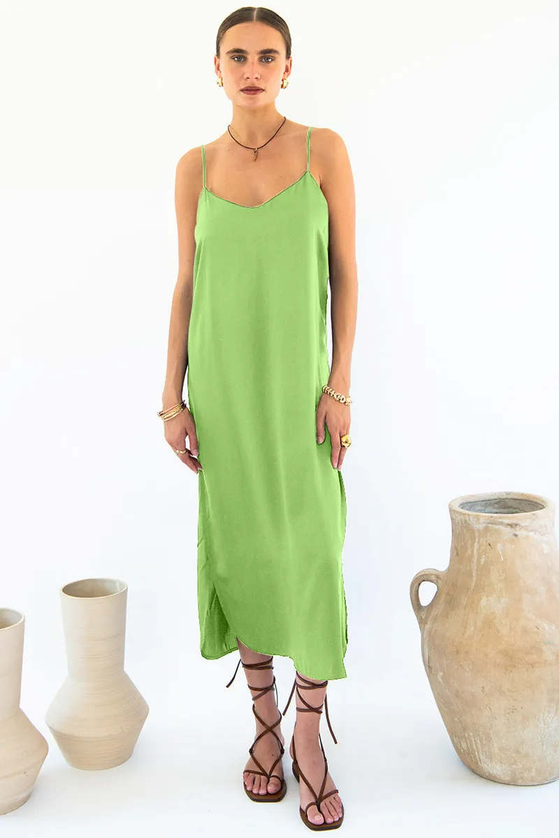 Neu Nomads Neu Nomads Damen vegan Kleid Easy Slip Emerald, Grün, – Produktbild 2 von 2