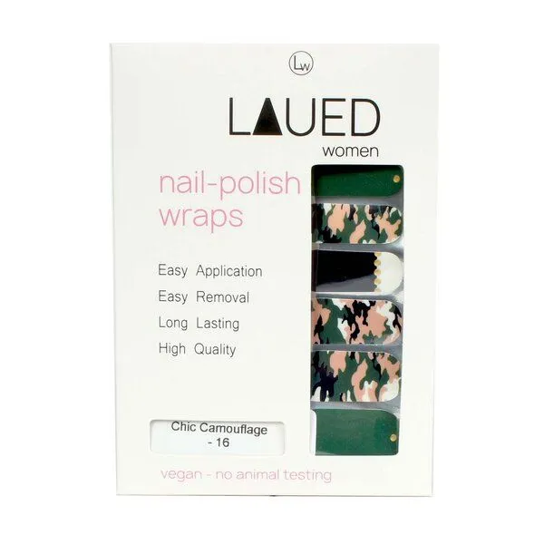 Vargu Vargu LAUED vegane Nagelfolien textile fusion, Chic camou, – Produktbild 3 von 4