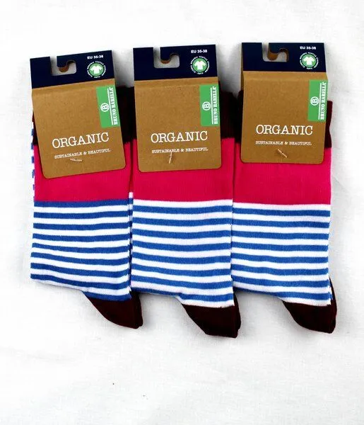 Bruno Barella Bruno Barella GOTS zertifizierte Biobaumwolle Socken 3er Pack – Produktbild 1 von 2