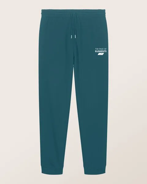 THE FACE OF ELEMENTS The Face of Elements Peak - Regular Fit Sweatpant aus 100% Bio-Baumwolle, Algae (grün), – Produktbild 3 von 3
